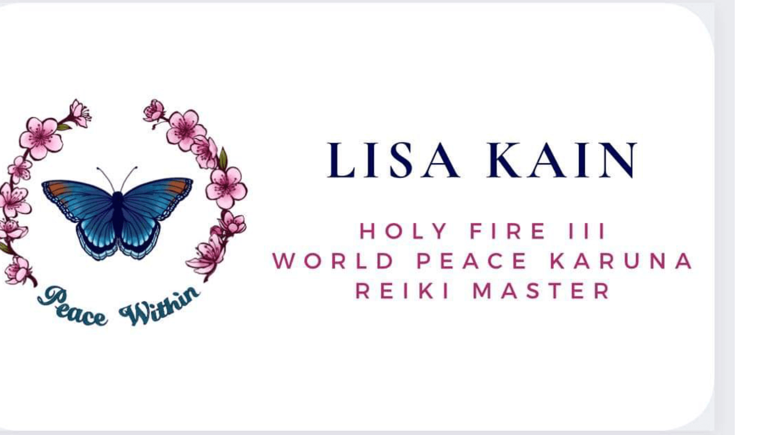 Image for Holy Fire Reiki with Peace Within - Karuna Reiki Master, Lisa Kain